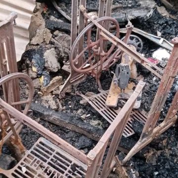 ph. Gagnoa incendie Gagnoa : Une partie du marché part en fumée