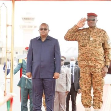 ph. Burkina Guinée-Bissau 2 Burkina Faso / Nouveau président en exercice de la CEDEAO : Umaro Sissoco Embalo rencontre la transition pour des échanges constructifs