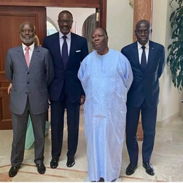 ph. Tidjane Thiam chez Ouattara Côte d’Ivoire / Rentré au pays après 19 ans d’exil volontaire : Tidjane Thiam reçu par Alassane Ouattara…en route pour Yamoussoukro et Daoukro
