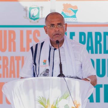 Patrick Achi aux Ivoiriens depuis Duékoué : « La paix ne veut plus de revanches politiques en Côte d’Ivoire »