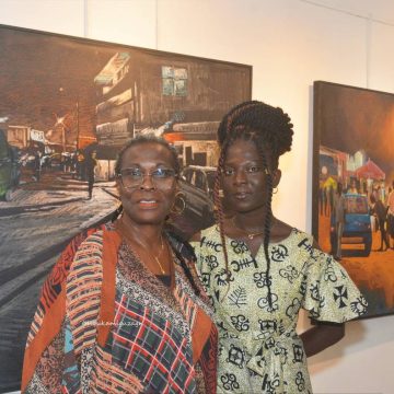 ph.vernissage 2 Vernissage de l’exposition « Abidjan Mi-nuit » 11 toiles réservées le premier jour