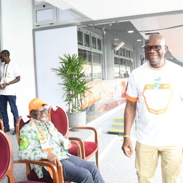 ph.ministre metch présent à la rencontre CAN 2023 / 2e journée du groupe F – Metch Adjé Silas et d’autres ministres présents au match Maroc-RDC