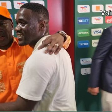 ph.bictoge et émerse faé Après la qualification des Eléphants pour la finale de la CAN 2023 – Le message de félicitations d’Adama Bictogo à Emerse Faé et ses joueurs