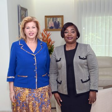 ph.dominique ouattara et batonniere ordre des avocats Nouvelle Bâtonnière de l’Ordre des Avocats de Côte d’Ivoire – Me Florence Loan-Messan présente ses projets à la Première Dame