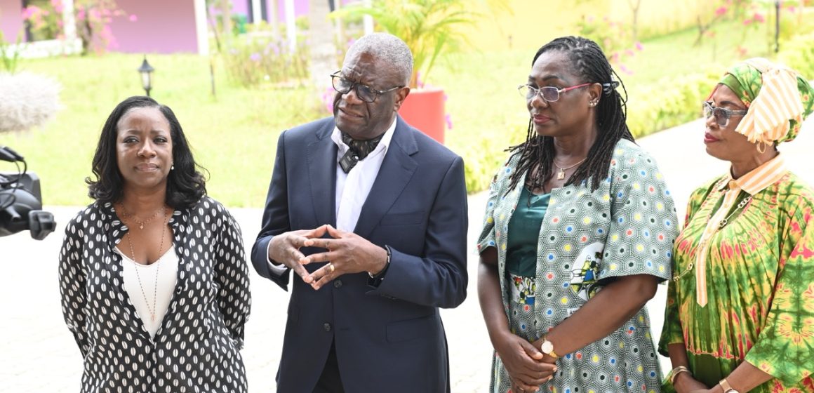Maison des Femmes « Safe Home » d’Adiaké / Dr Denis Mukwege (prix Nobel de la paix 2018) :  « Il faudrait que plusieurs autres Premières Dames d’Afrique s’inspirent de ce projet »