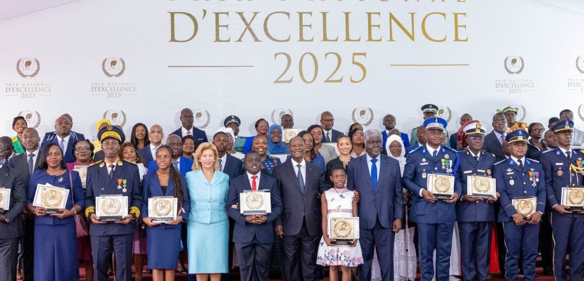 Côte d’Ivoire / Prix national d&rsquo;Excellence 2025 – 74 lauréats dont 40 personnes physiques et 34 personnes morales, distingués