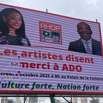 ph.campagne cndiadt ouattara culturelle Election présidentielle de 2025 – Françoise Remarck défend le bilan du candidat Alassane Ouattara devant les artistes