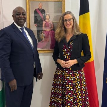 Organisation internationale de cacao (ICCO) –  Le porte-parole des pays producteurs échange avec l’ambassadrice de Belgique en  Côte d’Ivoire