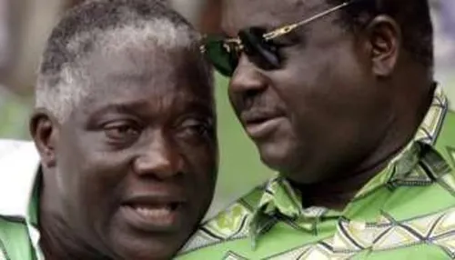 ph. Bédié et Djédjé Mady Alphonse Djédjé Mady – L’homme qui défia Bédié au PDCI-RDA s’est éteint à l’âge de 81 ans