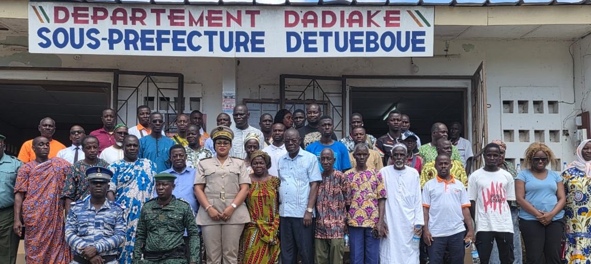 ph. Etuébouo orpaillage clandestin Région du Sud-Comoé – Lutte contre l’orpaillage illégal : Le message de la sous-préfète d’Etuéboué aux populations